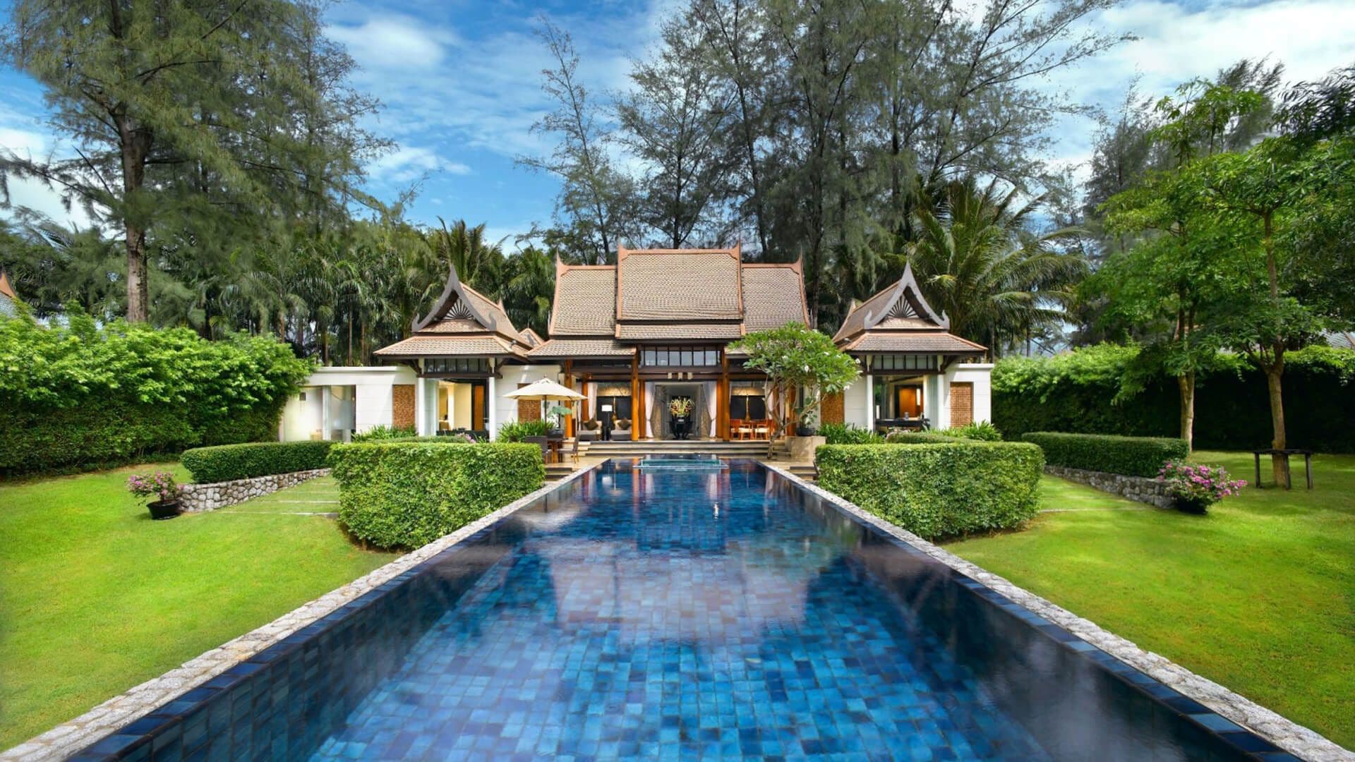 Вилла Banyan Tree с длинным бассейном
